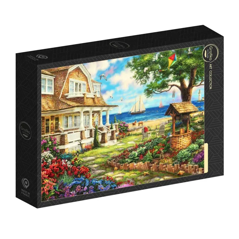 Puzzle Cottage Jardin de la Mer - 1000 pièces de Grafika – boîte 2 sur 2