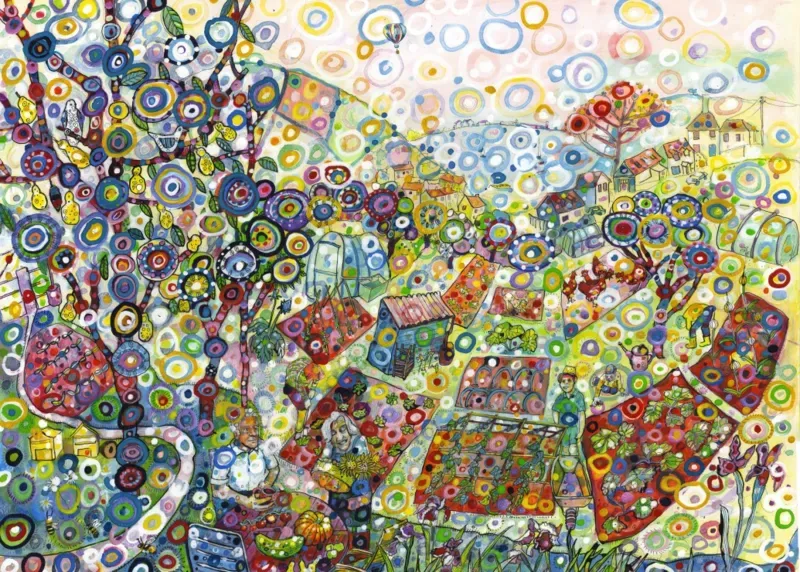 Puzzle Country Allotment - 500 à 999 pièces de Grafika – boîte 1 sur 2
