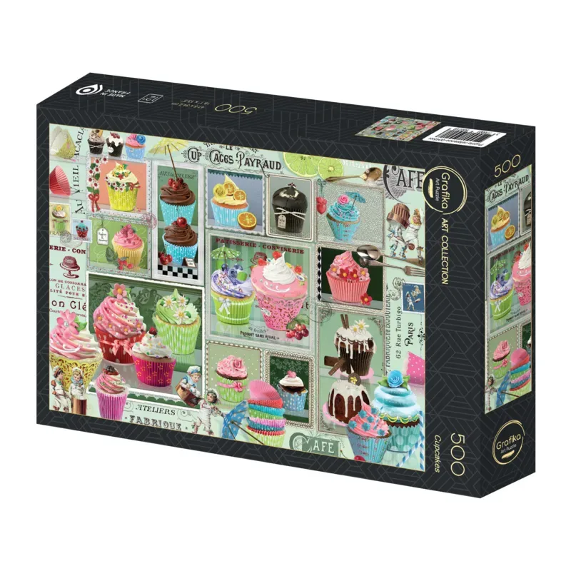 Puzzle Cupcakes - 500 à 999 pièces de Grafika – boîte 2 sur 2