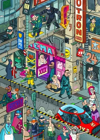 Puzzle Cyberpunk - 500 à 999 pièces von Grafika – Schachtel 1 von 2
