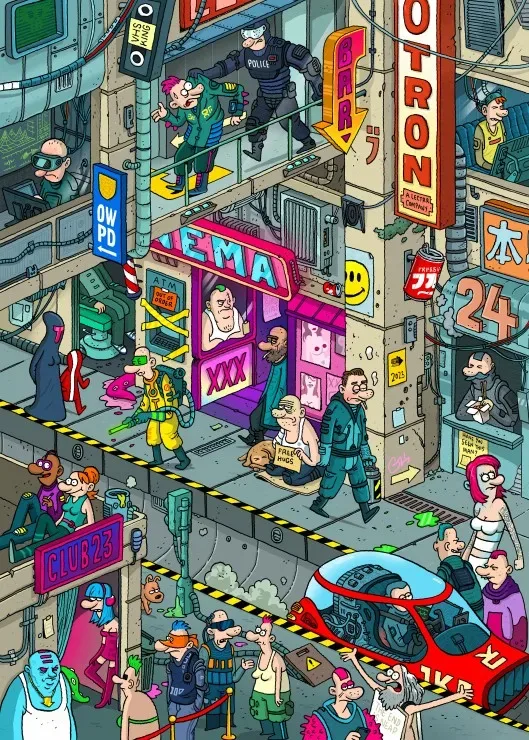 Puzzle Cyberpunk - 500 à 999 pièces van Grafika – doos