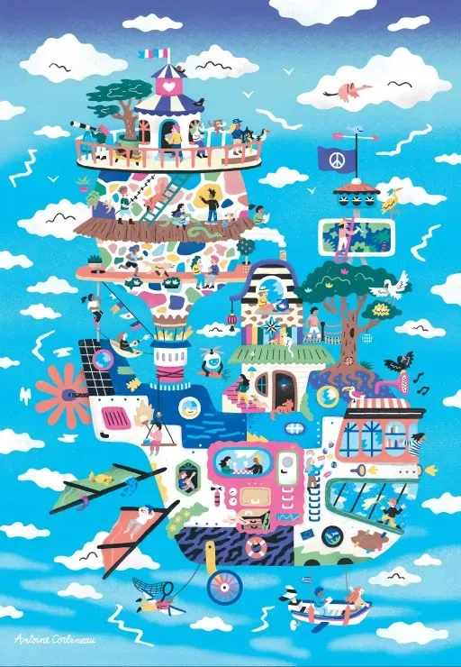 Puzzle Dirigeable - 1000 pièces van Grafika – doos 1 van 2