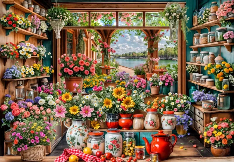 Puzzle Évasion Florale - 1000 pièces de Grafika – boîte