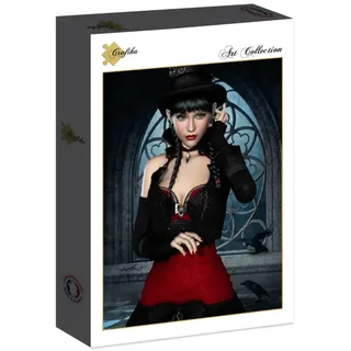 Puzzle Femme Gothique aux Corbeaux - 2000 pièces van Grafika – doos 2 van 2