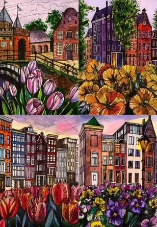 Puzzle Fleurs - 1000 pièces von Grafika – Schachtel 1 von 2