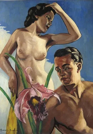 Puzzle Francis Picabia - Adam et Eve, 1941 - 1000 pièces van Grafika – doos 1 van 2