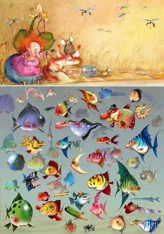 Puzzle François Ruyer - Bain de Pieds de la Sorcière - 1000 pièces von Grafika – Schachtel 1 von 2
