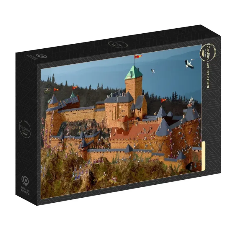 Puzzle François Ruyer - Château du Haut-Koenigsbourg - 1000 pièces von Grafika – Schachtel 2 von 2