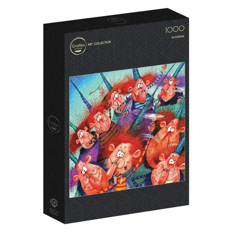 Puzzle François Ruyer - Faces de Sorcières - 1000 pièces de Grafika – boîte 2 sur 2