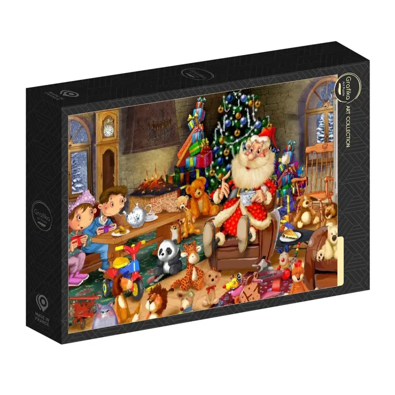 Puzzle François Ruyer - Goûter de Noël - 1000 pièces de Grafika – boîte 2 sur 2