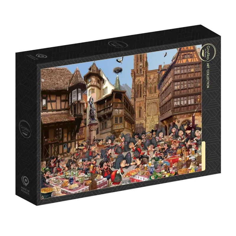 Puzzle François Ruyer - L'Alsace - 1000 pièces von Grafika – Schachtel 2 von 2