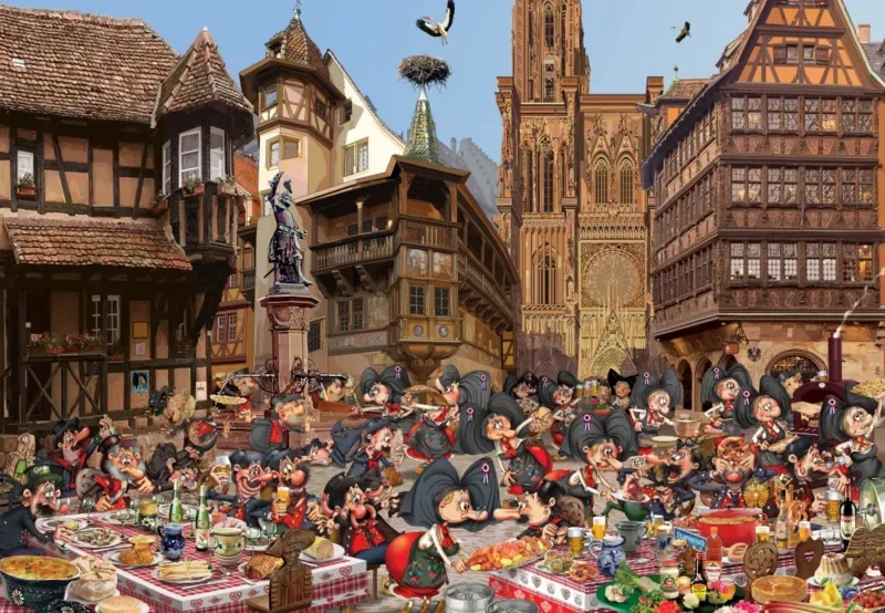 Puzzle François Ruyer - L'Alsace - 1000 pièces de Grafika – boîte