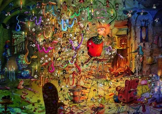 Puzzle François Ruyer - La Sorcière et l'Arbre à Serpents - 1500 pièces de Grafika – boîte 1 sur 2