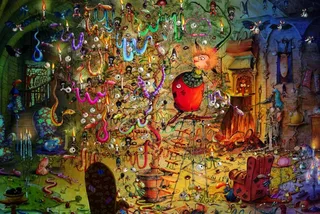Puzzle François Ruyer - La Sorcière et l'Arbre à Serpents - 2000 pièces de Grafika – boîte 1 sur 2