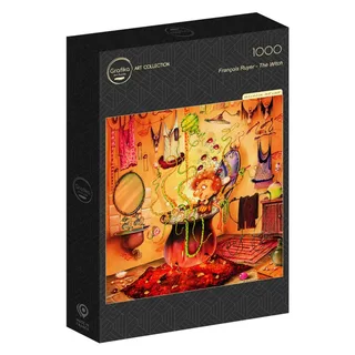 Puzzle François Ruyer - La Sorcière se Pomponne - 1000 pièces de Grafika – boîte 2 sur 2