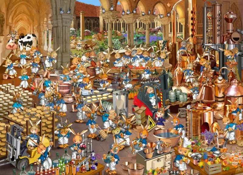 Puzzle François Ruyer - Le Cloitre - 1500 pièces de Grafika – boîte