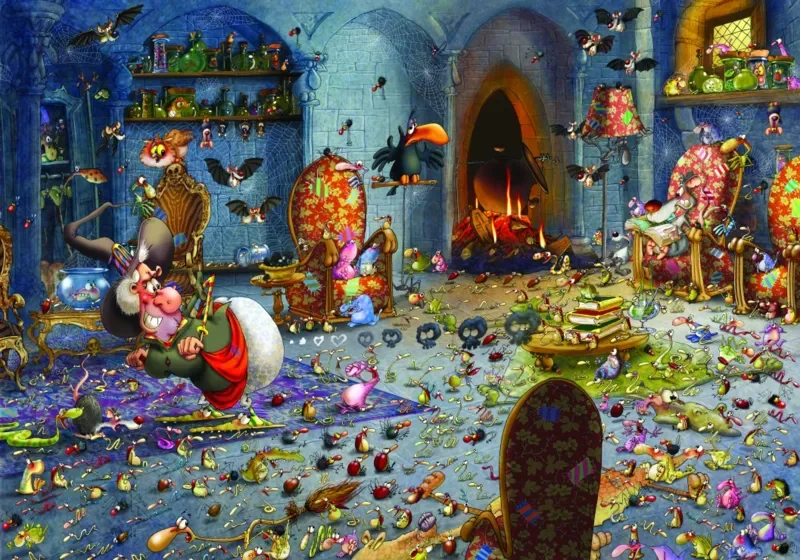 Puzzle François Ruyer - Odeur de Sorcière - 1000 pièces van Grafika – doos 1 van 2