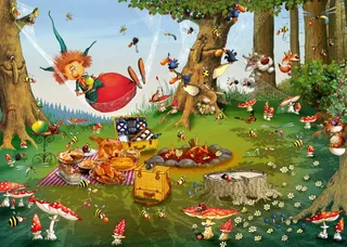 Puzzle François Ruyer - Pique-Nique de la Sorcière - 500 à 999 pièces from Grafika – box 1 of 2