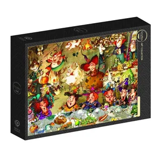 Puzzle François Ruyer - Repas entre Sorcières - 1000 pièces de Grafika – boîte 2 sur 2