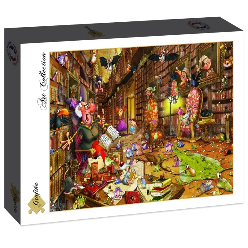 Puzzle François Ruyer - Sorcière à la Bibliothèque - 1500 pièces from Grafika – box 2 of 2