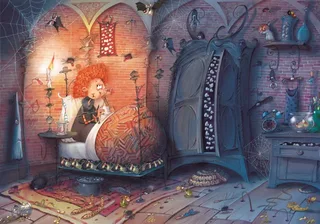 Puzzle François Ruyer - Sorcière au Lit - La Nuit - 1000 pièces de Grafika – boîte 1 sur 2