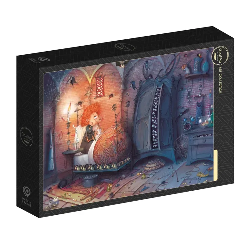 Puzzle François Ruyer - Sorcière au Lit - La Nuit - 1000 pièces de Grafika – boîte 2 sur 2