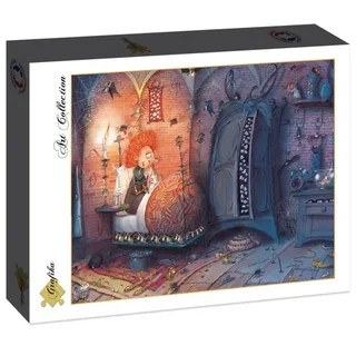 Puzzle François Ruyer - Sorcière au Lit - La Nuit - 2000 pièces de Grafika – boîte 2 sur 2