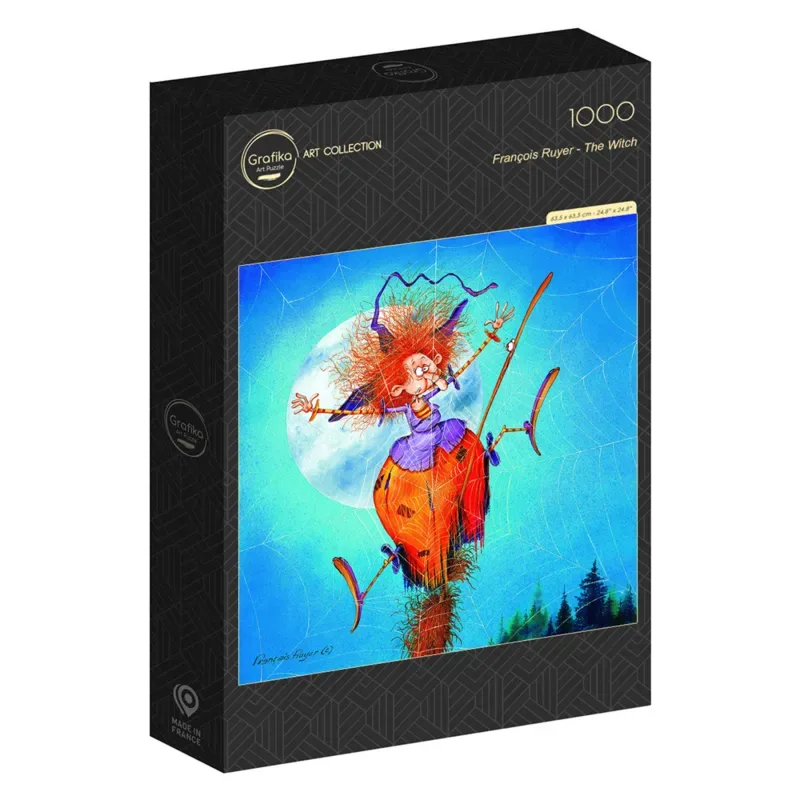 Puzzle François Ruyer - Sorcière en Vol - 1000 pièces de Grafika – boîte 2 sur 2