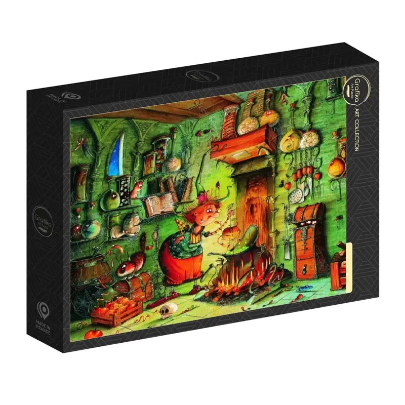 Puzzle François Ruyer - Sorcière et Potions - 1000 pièces de Grafika – boîte 2 sur 2