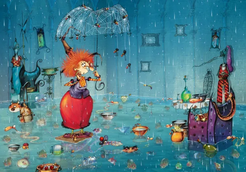 Puzzle François Ruyer - Sorcière Mouillée - 1000 pièces de Grafika – boîte