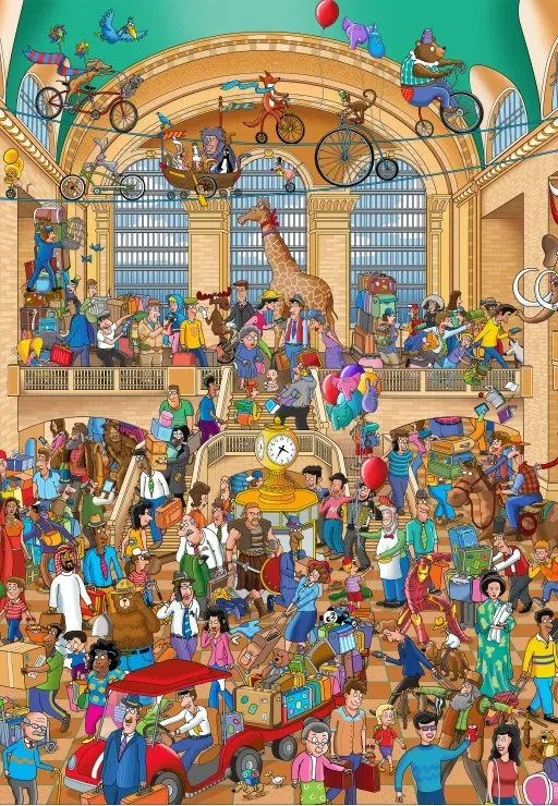 Puzzle Grand Central - 1000 pièces van Grafika – doos