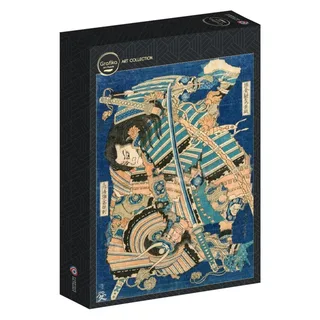 Puzzle Hokusai - Kamakura no Gengoro Seizing Torinoumi Tasaburo - 500 à 999 pièces van Grafika – doos 2 van 2