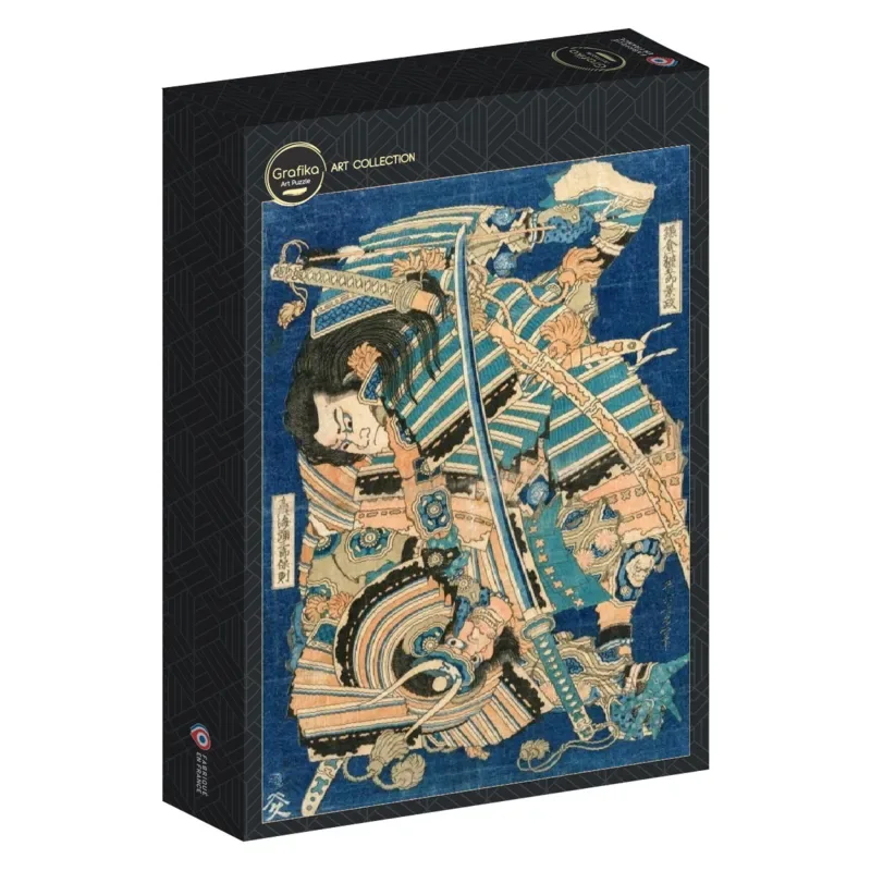 Puzzle Hokusai - Kamakura no Gengoro Seizing Torinoumi Tasaburo - 500 à 999 pièces van Grafika – doos 2 van 2