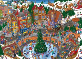 Puzzle Holiday Havoc - 1500 pièces van Grafika – doos 1 van 2