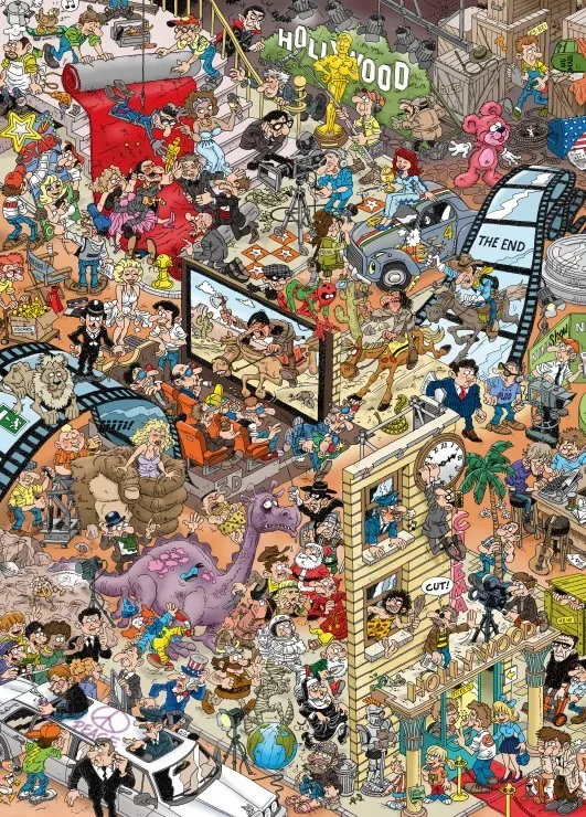 Puzzle Hollywood - 1500 pièces de Grafika – boîte