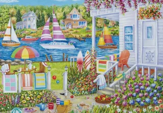 Puzzle House on the Water - 1000 pièces van Grafika – doos 1 van 2
