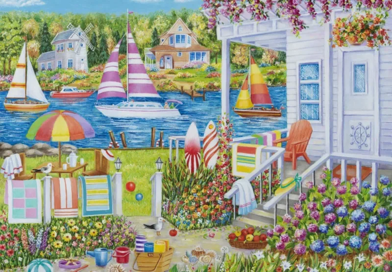 Puzzle House on the Water - 1000 pièces de Grafika – boîte