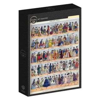 Puzzle Illustration du Larousse : Costumes Civils - 500 à 999 pièces van Grafika – doos 2 van 2