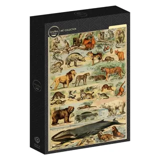 Puzzle Illustration du Larousse pour Tous : Mammifères, XIXè Siècle - 1000 pièces de Grafika – boîte 2 sur 2