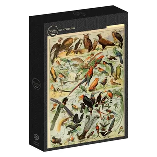 Puzzle Illustration du Larousse pour Tous : Oiseaux, XIXè Siècle - 1000 pièces van Grafika – doos 2 van 2