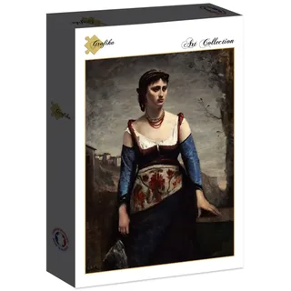 Puzzle Jean-Baptiste-Camille Corot : Agostina, 1866 - 2000 pièces de Grafika – boîte 2 sur 2