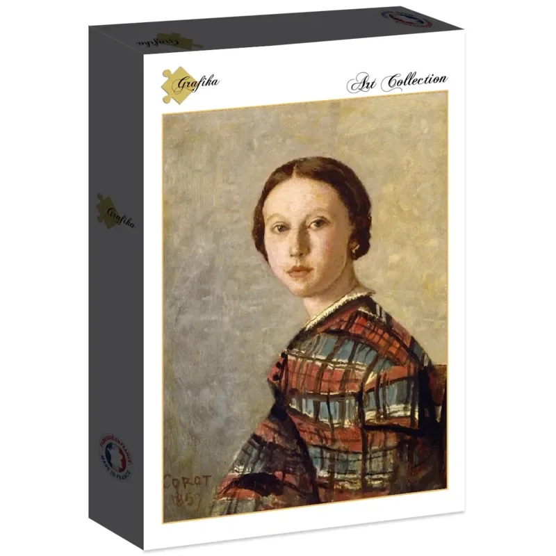 Puzzle Jean-Baptiste-Camille Corot : Portrait de Jeune Fille, 1859 - 2000 pièces de Grafika – boîte 2 sur 2