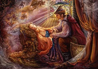Puzzle Josephine Wall - La Belle au Bois dormant - 2000 pièces de Grafika – boîte 1 sur 2