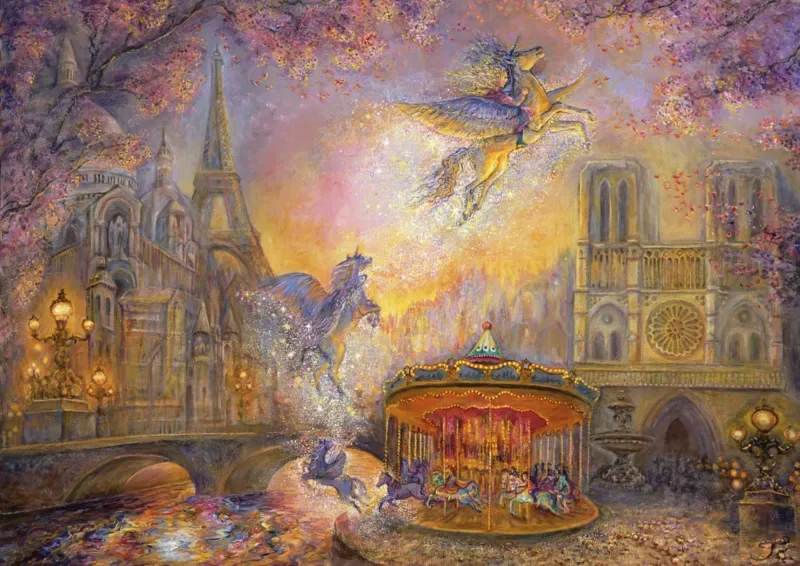 Puzzle Josephine Wall - Magical Merry Go Round - 2000 pièces van Grafika – doos