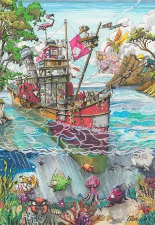 Puzzle L'île aux Oiseaux - 1000 pièces van Grafika – doos 1 van 2