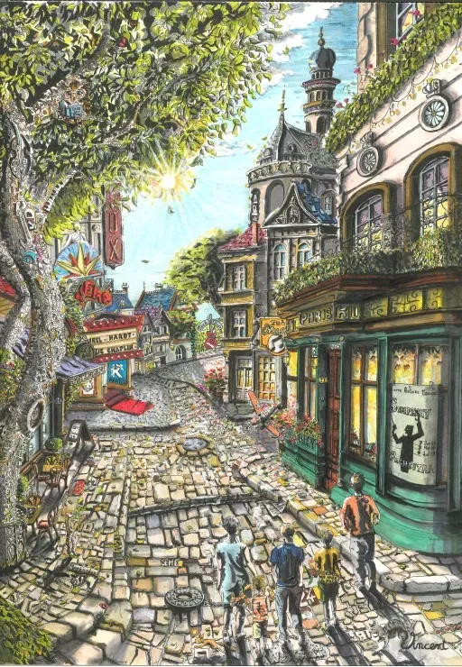 Puzzle La Cité des Arts - 1000 pièces de Grafika – boîte