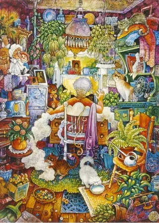 Puzzle La Couturière - 1000 pièces van Grafika – doos 1 van 2