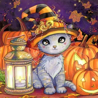 Puzzle La Fête d'Halloween - 1000 pièces von Grafika – Schachtel 1 von 2