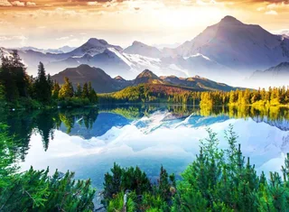Puzzle La Montagne derrière le Lac - 2000 pièces van Grafika – doos 1 van 2