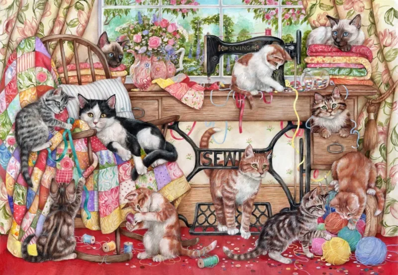 Puzzle La Salle de Couture van Grafika – doos